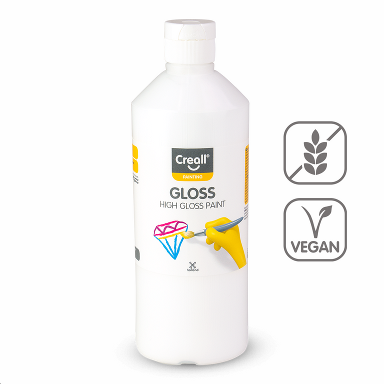 Barva s vysokým leskem Gloss, 500 ml, bílá