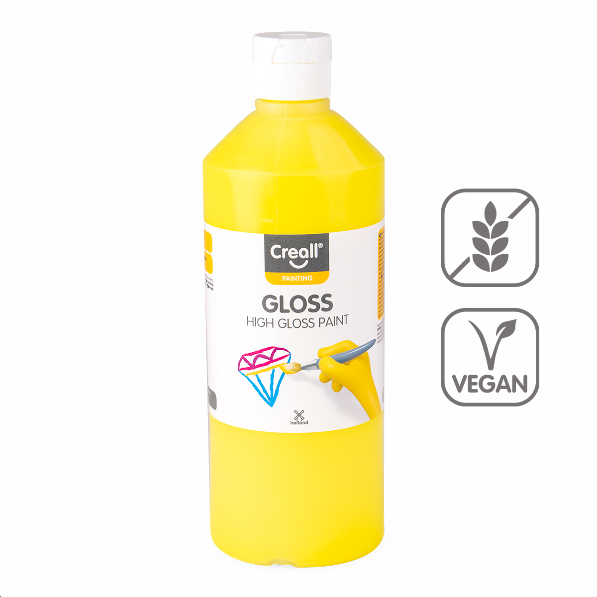Barva s vysokým leskem Gloss, 500 ml, světle žlutá