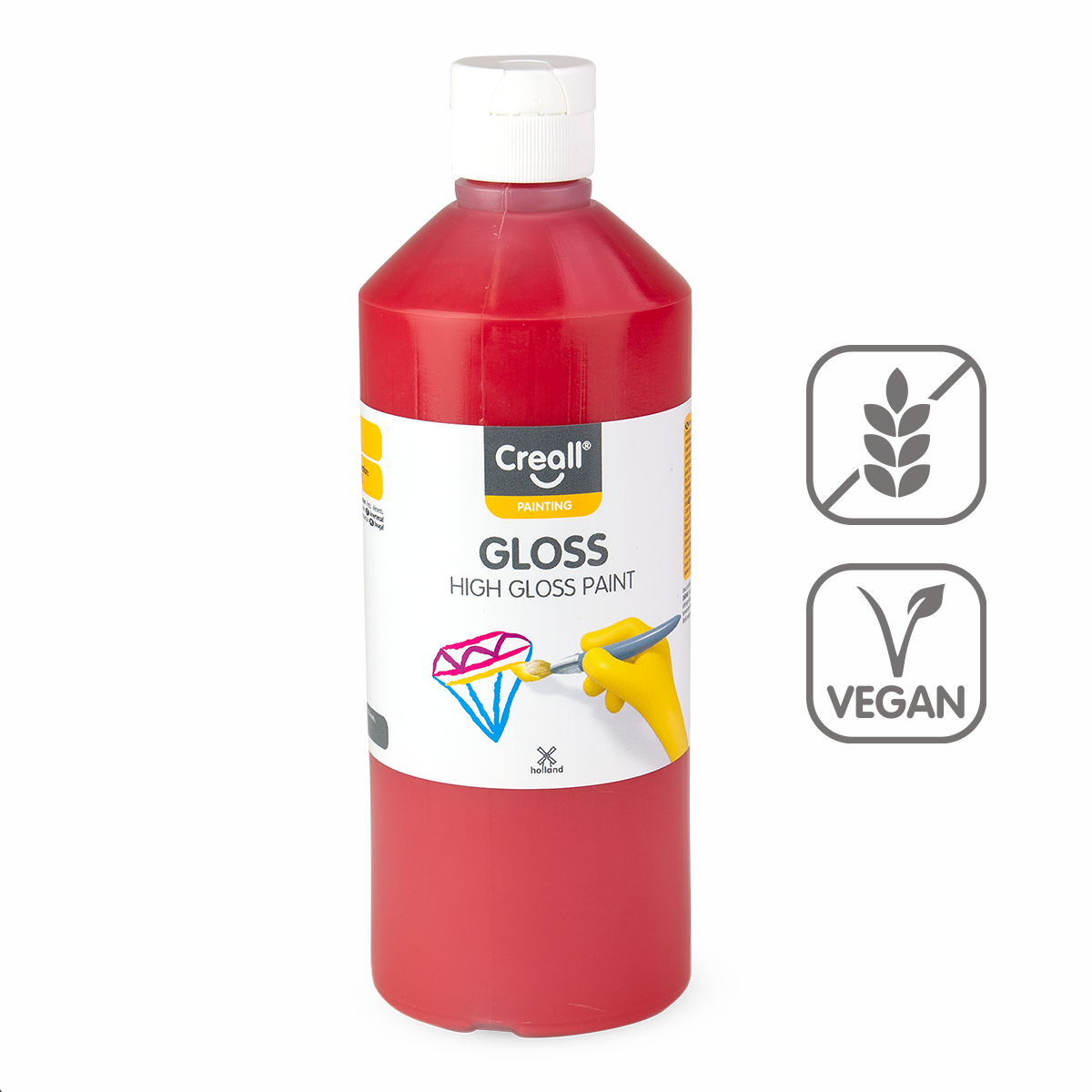 Barva s vysokým leskem Gloss, 500 ml, tmavě červená