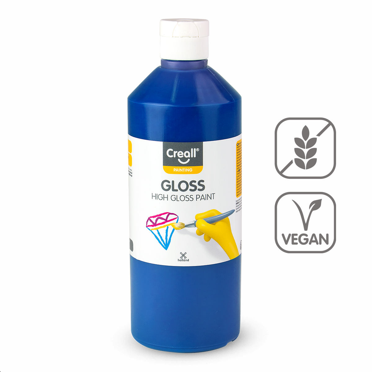 Barva s vysokým leskem Gloss, 500 ml, tmavě modrá