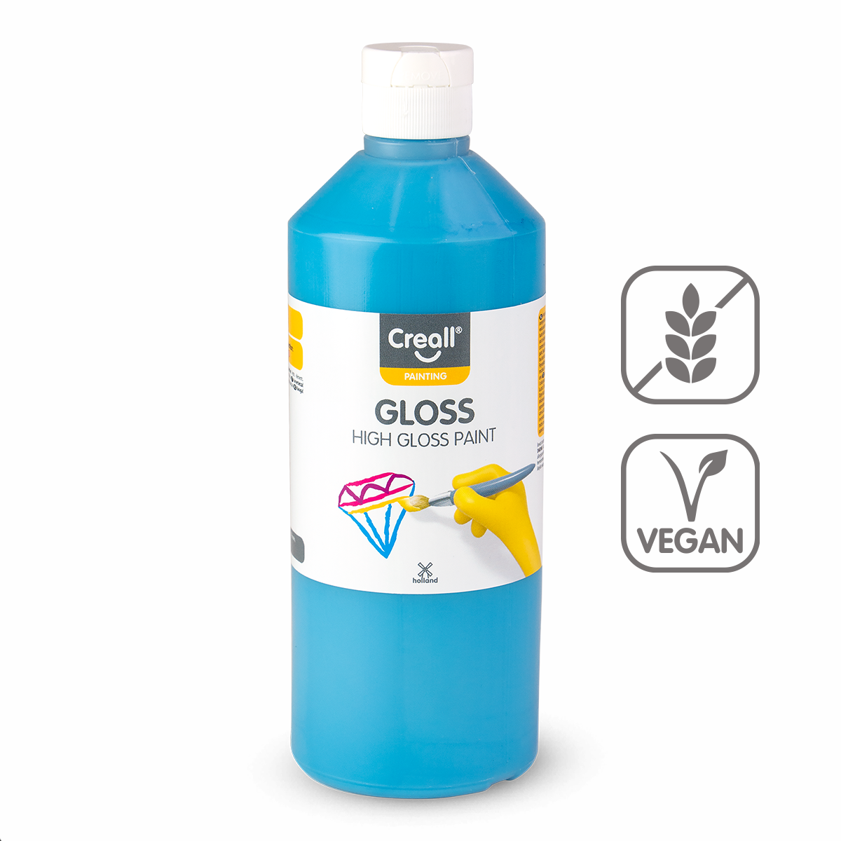 Barva s vysokým leskem Gloss, 500 ml, tyrkysová