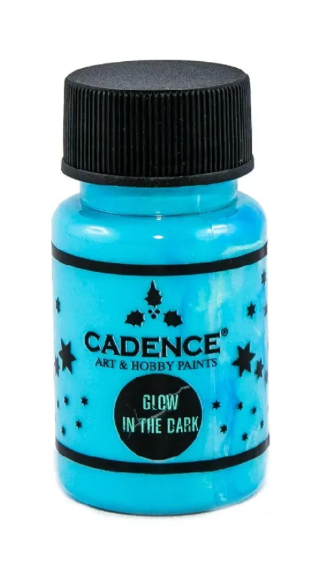Obrázek produktu: Barva svítící ve tmě Cadence, 50 ml - modrá
