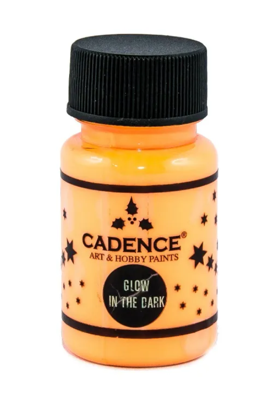 Barva svítící ve tmě Cadence, 50 ml - oranžová