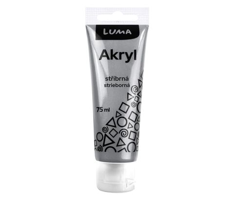 Obrázek produktu: Barvy akrylové 75ml,  METAL stříbrná LUMA
