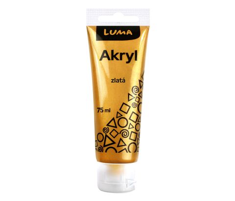 Obrázek produktu: Barvy akrylové 75ml,  METAL zlatá LUMA