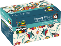 Obrázek produktu: Barvy na textil, 30 ml - 6 ks