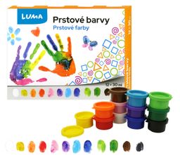 Obrázek produktu: Barvy prstové LUMA 12 barev 30 ml