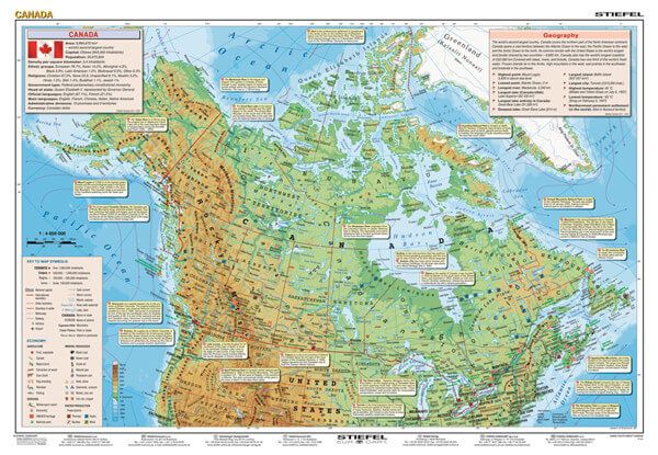 Levně Basic Facts about Canada 160 × 120 cm