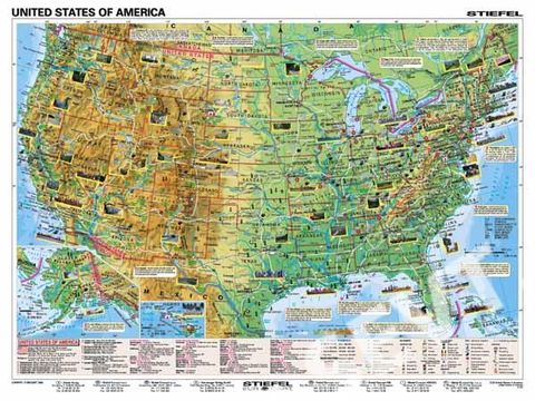 Obrázek produktu: Basic Facts about the USA - mapa A3