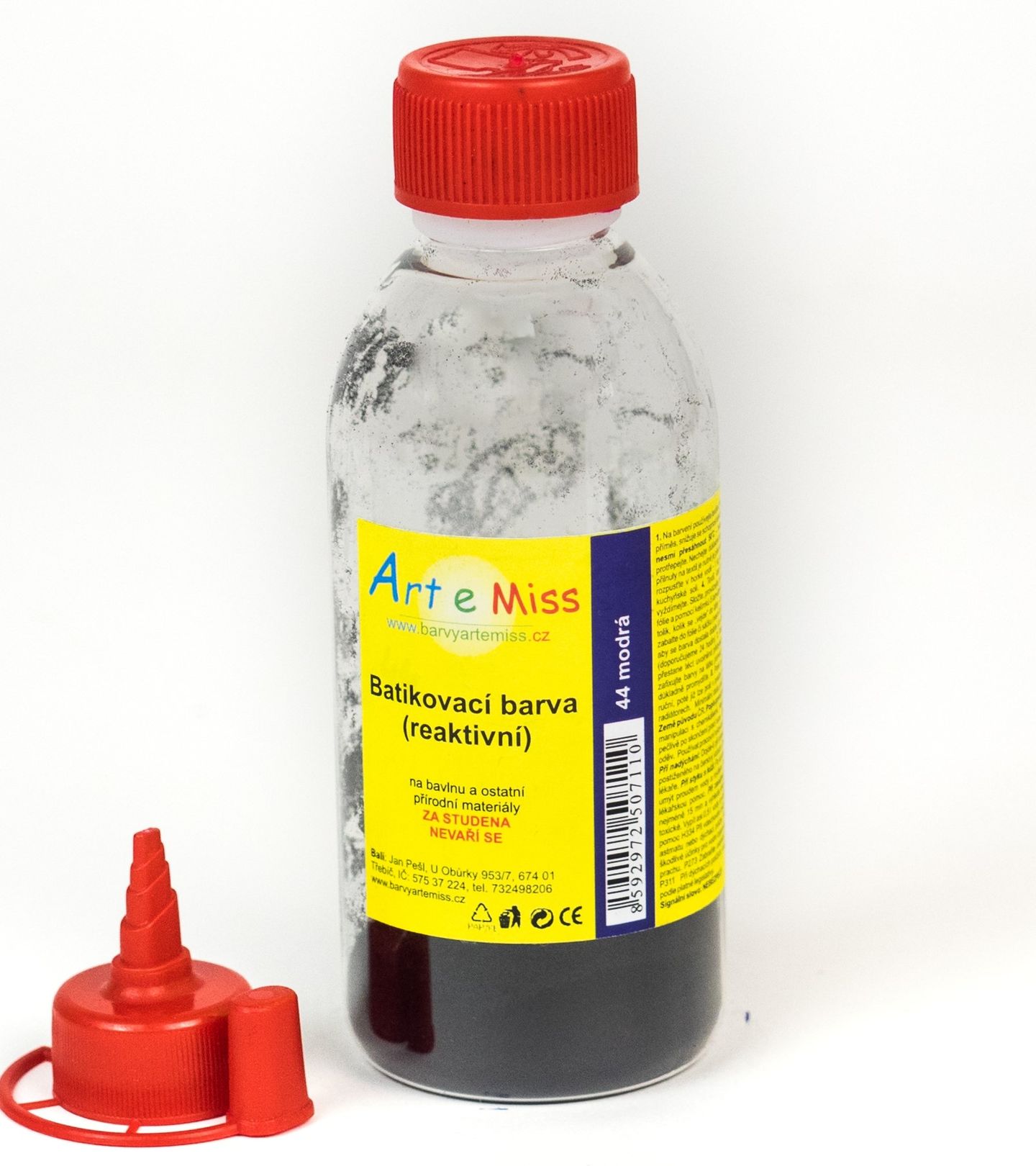 Batikovací reaktivní barva MODRÁ (batika za studena) - 13 g (na 250 ml barvy)