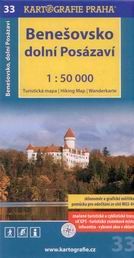 Benešovsko, dolní Posázaví - mapa Kartografie č.33 - 1:50 000