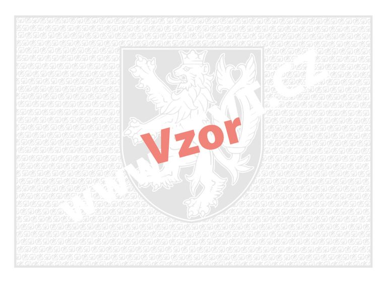 Bianco diplom - malý státní znak +  lipové listy, pro VŠ