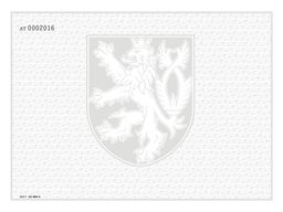 Obrázek produktu: Bianco diplom, výuční list, VOŠ a konzer.- malý státní zn. + lip. listy, číslování, pro tisk QR kódu