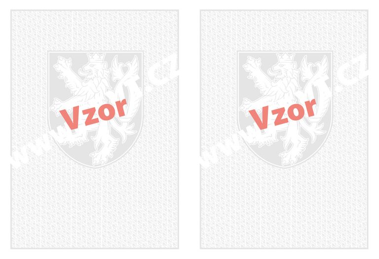 Bianco malý státní znak + lipové listy, s vodoznakem, oboustranné