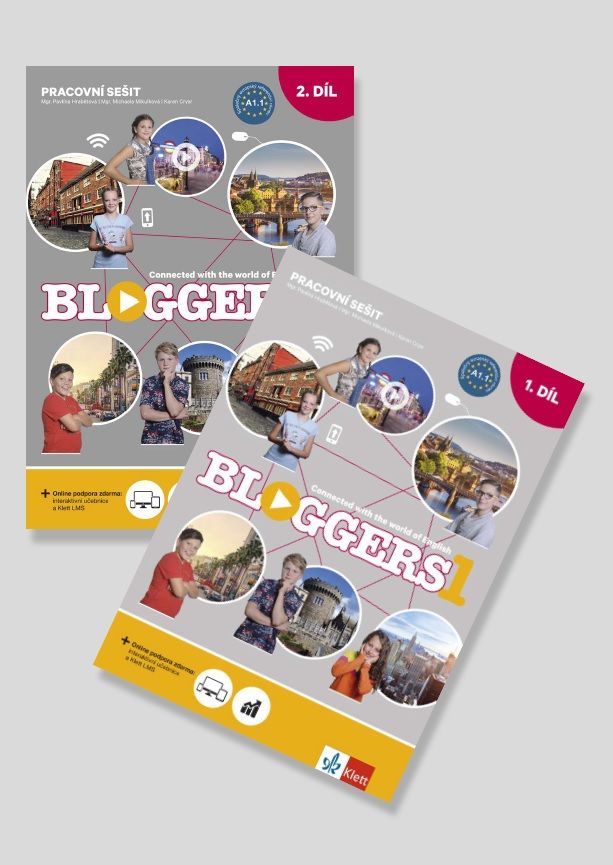 Bloggers 1 (A1.1) – 2 dílný pracovní sešit + žákovská licence Klett nakladatelství