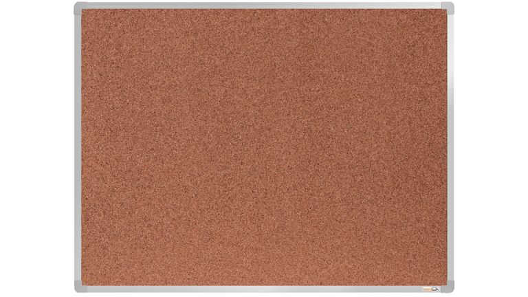 Levně boardOK Korková tabule s hliníkovým rámem 120 × 90 cm, stříbrný rám