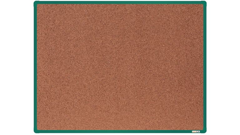 Levně boardOK Korková tabule s hliníkovým rámem 120 × 90 cm, zelený rám
