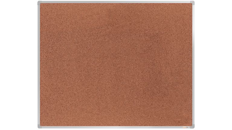 Levně boardOK Korková tabule s hliníkovým rámem 150 × 120 cm, stříbrný rám