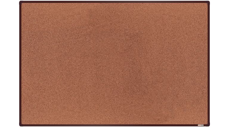 Levně boardOK Korková tabule s hliníkovým rámem 180 × 120 cm, hnědý rám