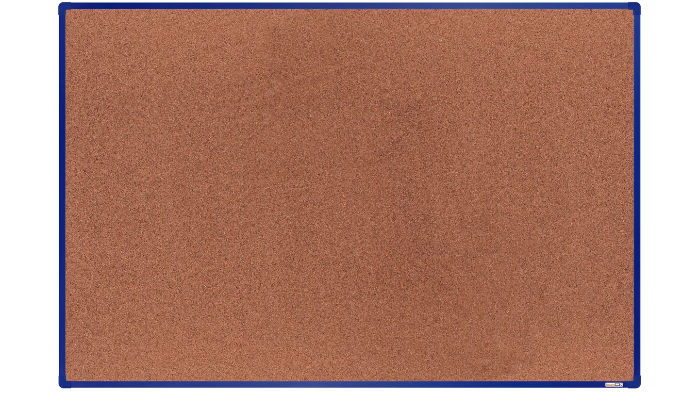 boardOK Korková tabule s hliníkovým rámem 180 × 120 cm, modrý rám