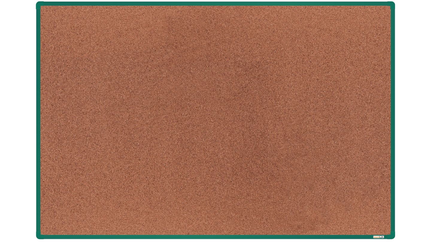 boardOK Korková tabule s hliníkovým rámem 180 × 120 cm, zelený rám