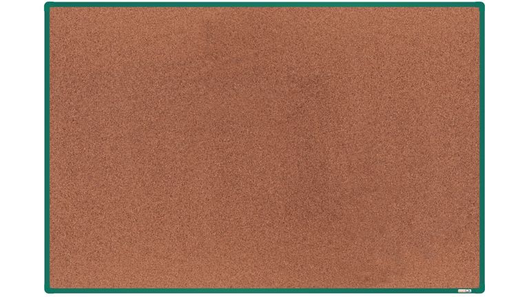 Levně boardOK Korková tabule s hliníkovým rámem 180 × 120 cm, zelený rám