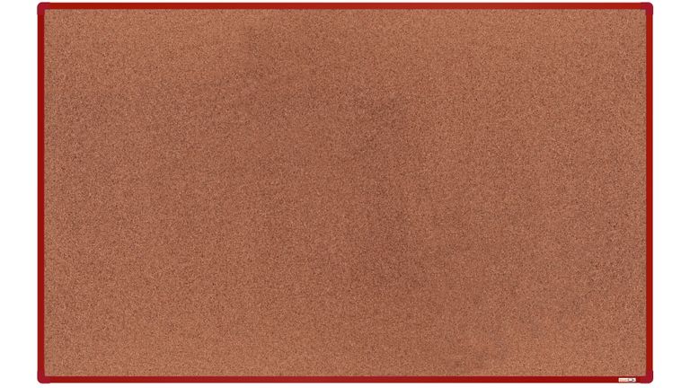 Levně boardOK Korková tabule s hliníkovým rámem 200 × 120 cm, červený rám