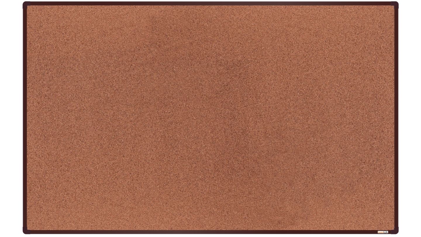 boardOK Korková tabule s hliníkovým rámem 200 × 120 cm, hnědý rám