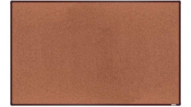 Levně boardOK Korková tabule s hliníkovým rámem 200 × 120 cm, hnědý rám
