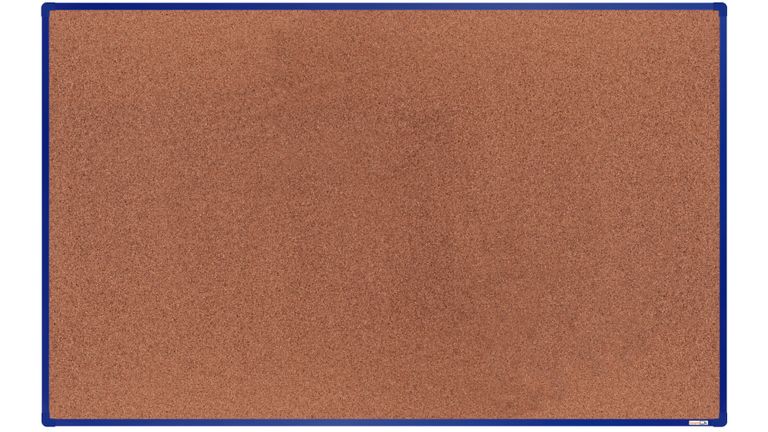 Levně boardOK Korková tabule s hliníkovým rámem 200 × 120 cm, modrý rám