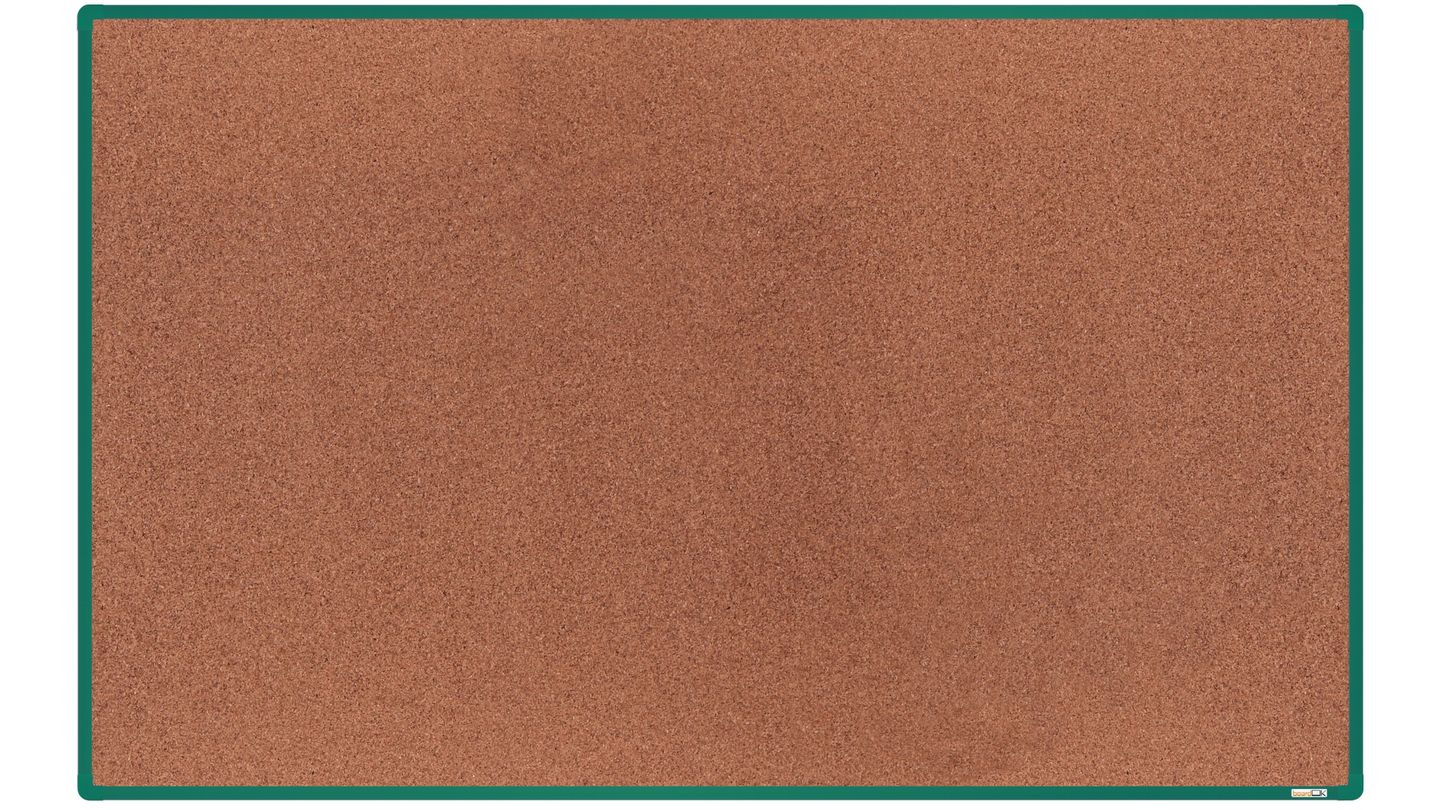 boardOK Korková tabule s hliníkovým rámem 200 × 120 cm, zelený rám