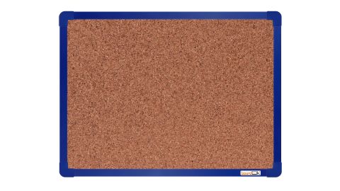 Obrázek produktu: boardOK Korková tabule s hliníkovým rámem 60 × 45 cm, modrý rám