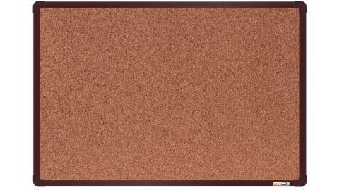 Obrázek produktu: BoardOK Korková tabule s hliníkovým rámem 60 × 90 cm, hnědý rám
