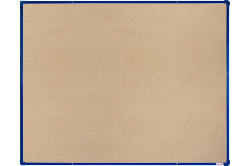 BoardOK Tabule s textilním povrchem 150 × 120 cm, modrý rám