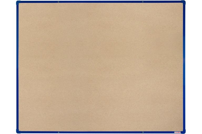 Levně BoardOK Tabule s textilním povrchem 150 × 120 cm, modrý rám