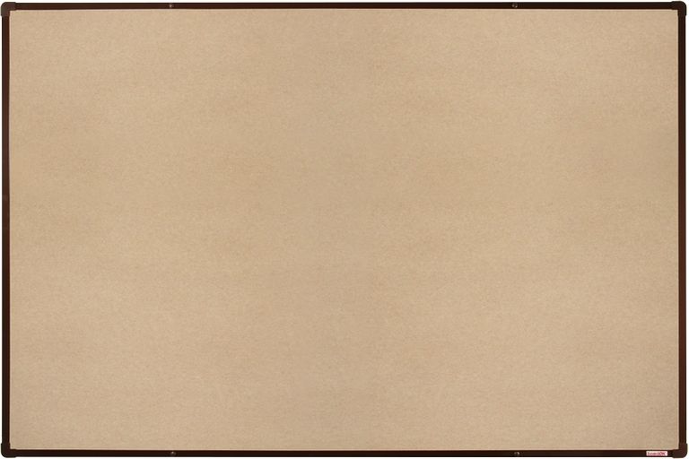 Levně BoardOK Tabule s textilním povrchem 180 × 120 cm, hnědý rám