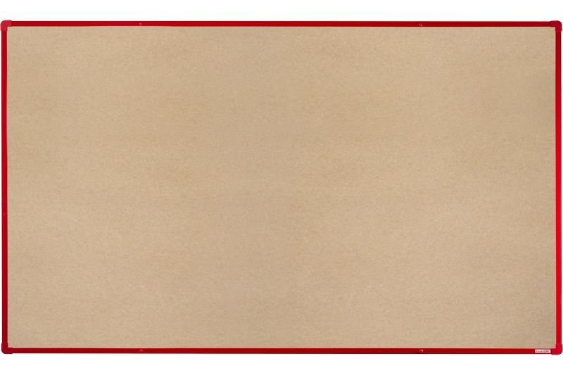 BoardOK Tabule s textilním povrchem 200 × 120 cm, červený rám