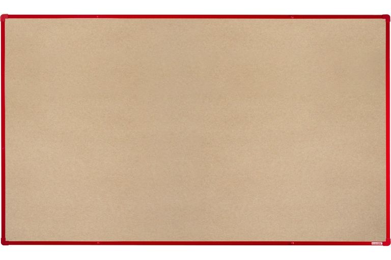 Levně BoardOK Tabule s textilním povrchem 200 × 120 cm, červený rám
