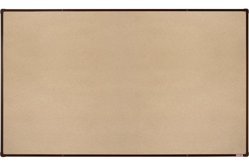 BoardOK Tabule s textilním povrchem 200 × 120 cm, hnědý rám