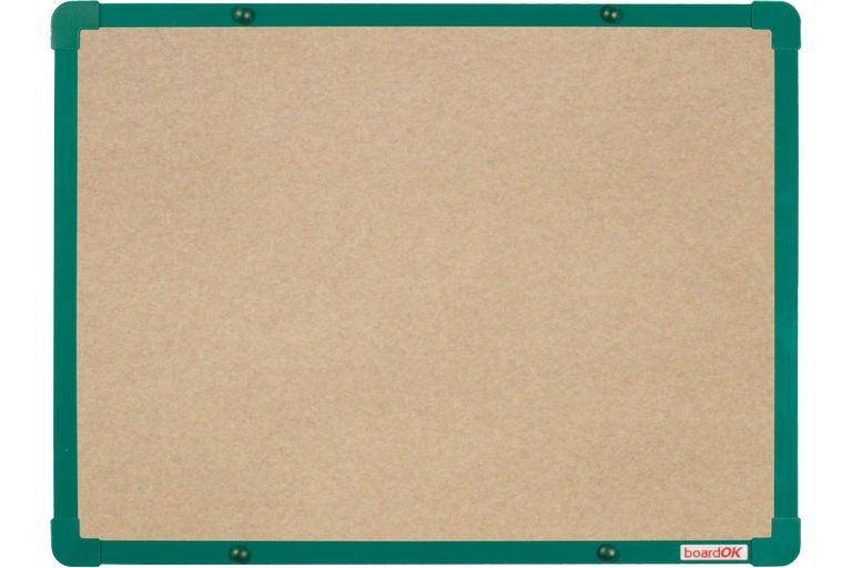Levně BoardOK Tabule s textilním povrchem 60 × 45 cm, zelený rám