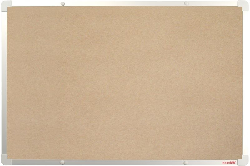 BoardOK Tabule s textilním povrchem 60 × 90 cm, stříbrný rám