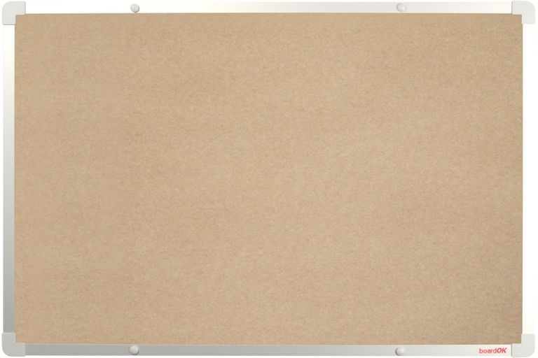Levně BoardOK Tabule s textilním povrchem 60 × 90 cm, stříbrný rám