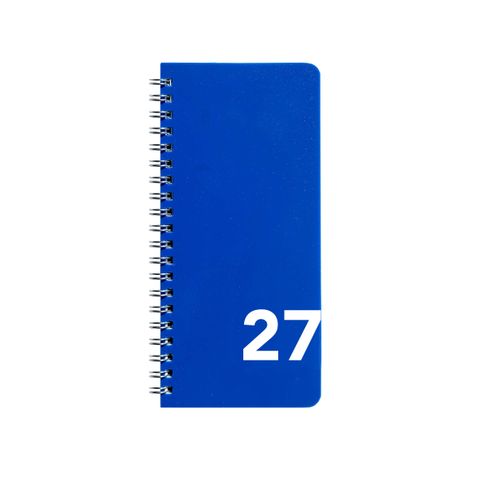 Obrázek produktu: BOBO Diář 2027 měsíční na výšku 85 x 180 mm - modrý