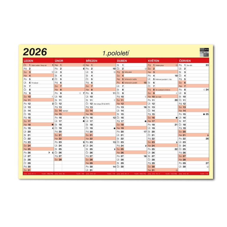 BOBO Kalendář lístkový 2026 A3