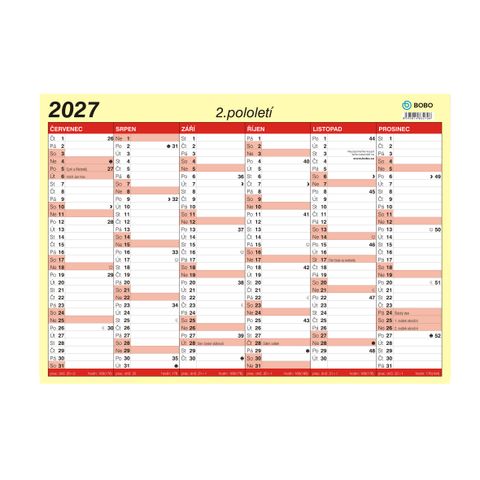 Obrázek produktu: BOBO Kalendář lístkový 2027 A3