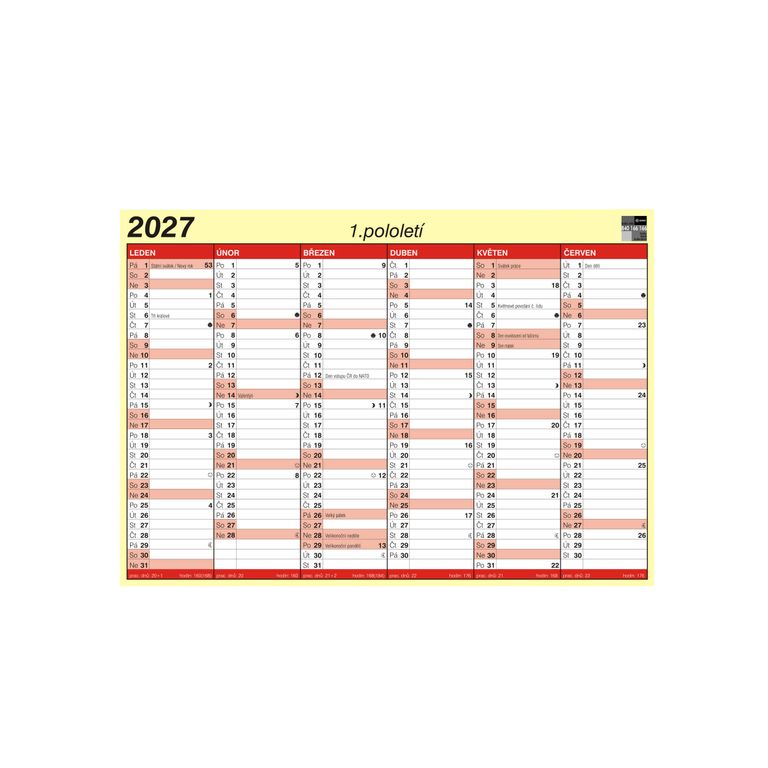 BOBO Kalendář lístkový 2027 A5