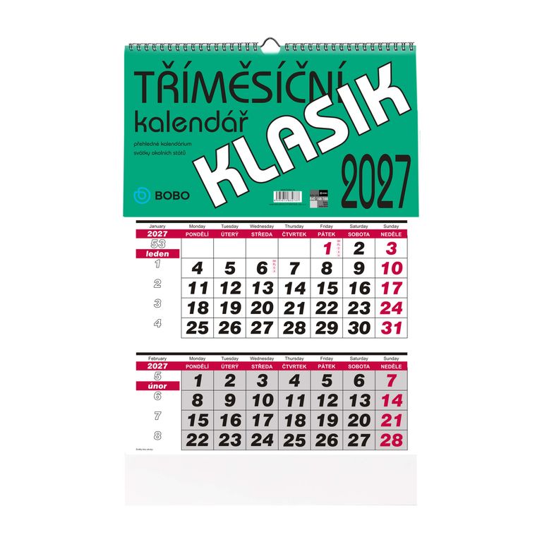Klasik 2027 - nástěnný kalendář -