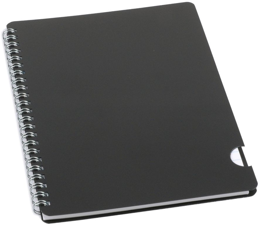 BOBO Plastic blok A5 linka 60 listů - černý