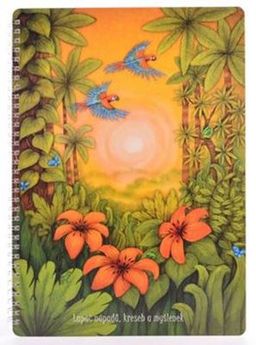 Obrázek produktu: BOBO Poznámkový blok A4 Duhová kočka - Příroda