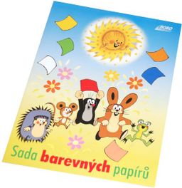 Obrázek produktu: BOBO Sada barevných papírů KRTEK 10 listů A4